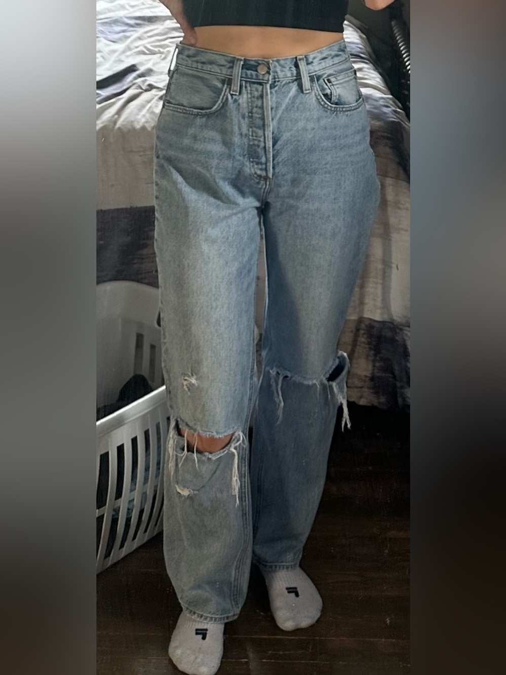 Aritzia Denim Forum Joni High Rise Loose 32L